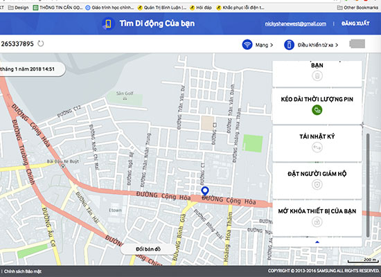 Find Samsung phone, how to locate Samsung when lost Picture 3