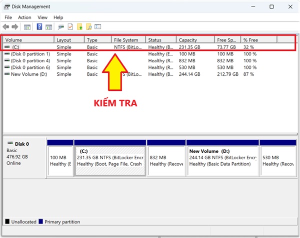 Fix Extend Volume of hidden C drive extremely effectively Picture 3