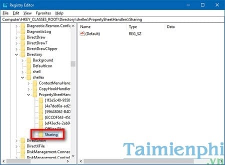 Picture 3 of Fixing the missing Sharing tab in Windows 10 Folder Properties