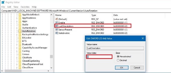 Picture 5 of Fix the screen auto-rotate issue on Windows 10