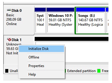 Picture 2 of Fix the 'Unknown, Not initialized' error on Windows 10.