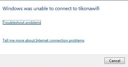 Fix 'Windows was unable to connect to' error when connecting to wifi Picture 1