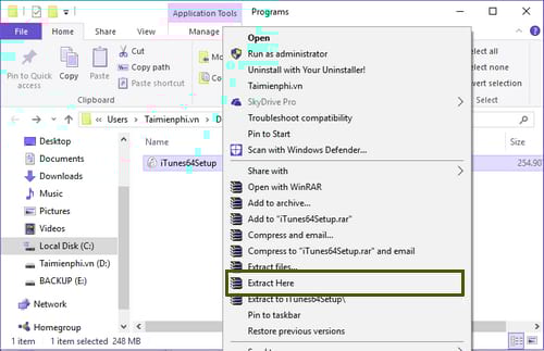 Picture 2 of Fixing iTunes error 45075, unable to install iTunes on your computer.