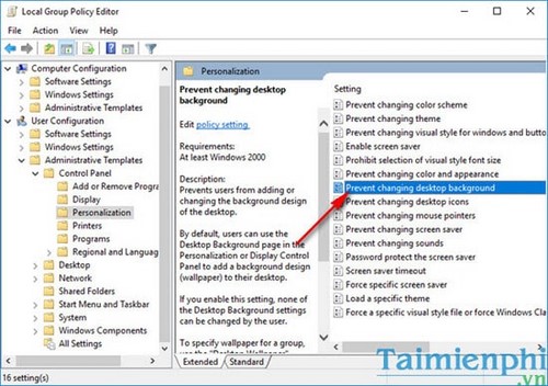 Picture 3 of Fixing the Windows 10 issue where you can't change the wallpaper/background.