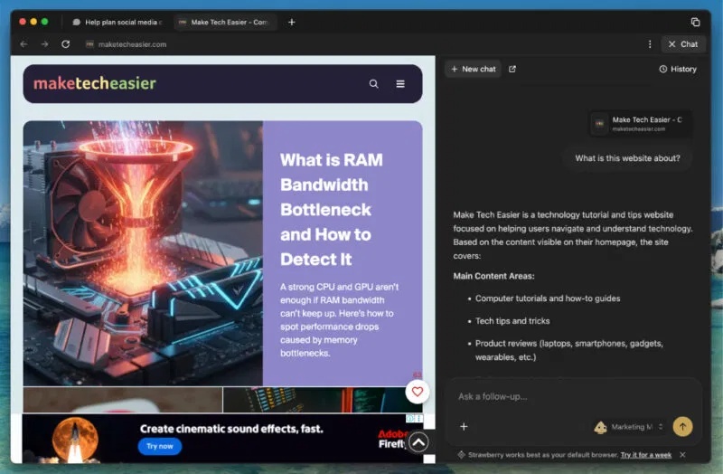 Forget ChatGPT, Atlas, and Comet: Strawberry is the best AI browser! Picture 1