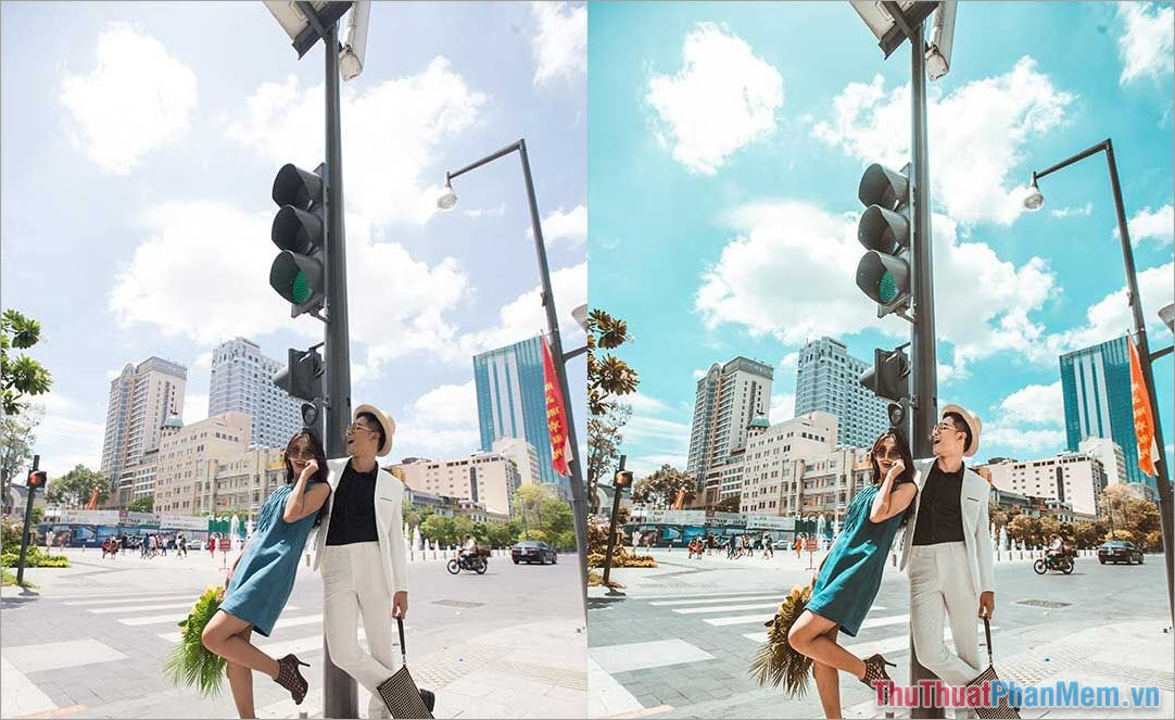 Formula to adjust standard, beautiful backlit photos on iPhone Picture 2