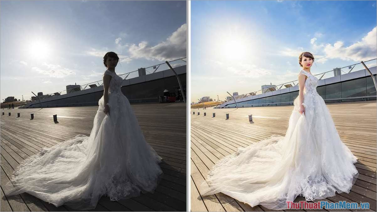 Formula to adjust standard, beautiful backlit photos on iPhone Picture 6