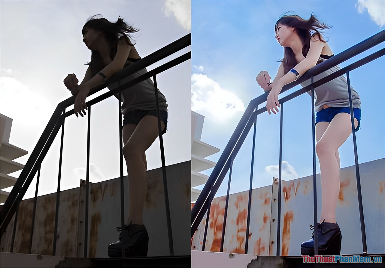 Formula to adjust standard, beautiful backlit photos on iPhone Picture 7