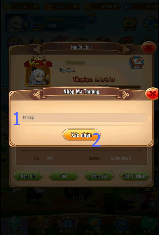 Full Giftcode Manga Bá Cháy mới nhất và cách đổi code Picture 3