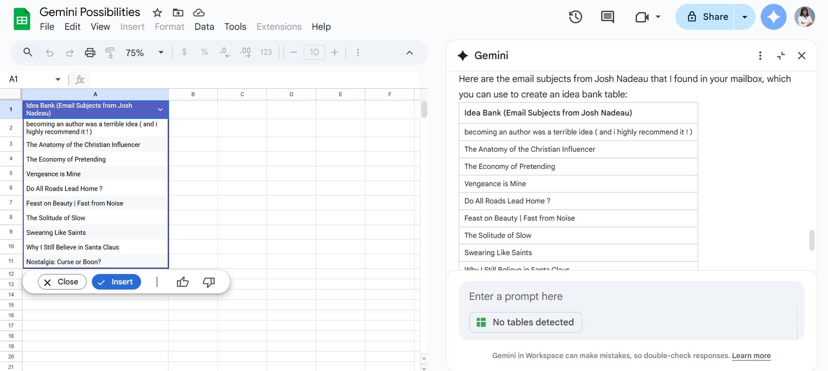 Gemini can do more than you think in Google Sheets Picture 5