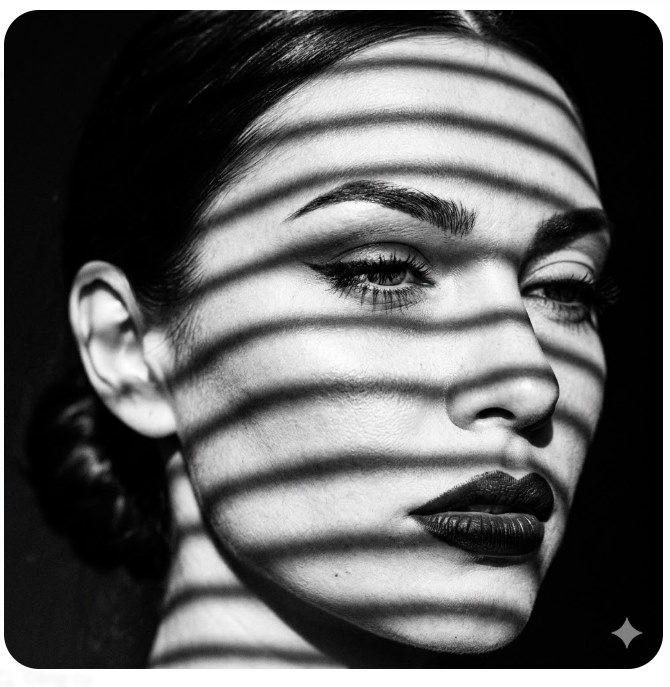 The Gemini prompt creates black and white images in the style of film noir. Picture 5