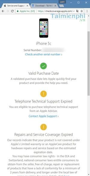 Picture 5 of Get your iPhone warranty checked accurately and quickly.