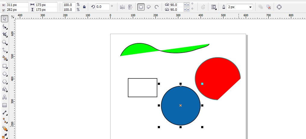 Picture 2 of Getting familiar with the Pick Tool in CorelDraw