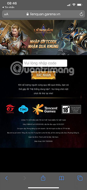 Picture 2 of Arena of Valor Gift Codes, Arena of Valor SSS Skin Codes