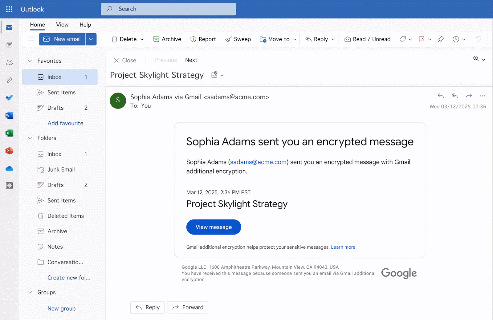 Gmail allows sending end-to-end encrypted emails (E2EE) to any recipient Picture 1