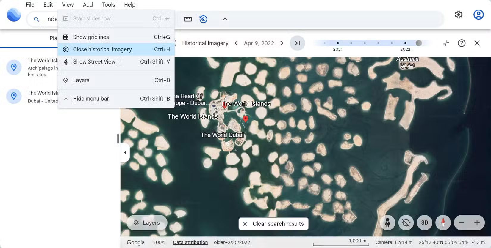 Google Earth now has a time travel feature Picture 1