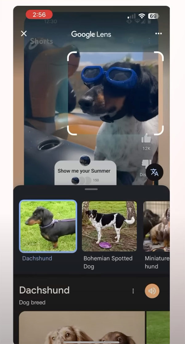 What does Google Lens bring to YouTube Shorts? Picture 1