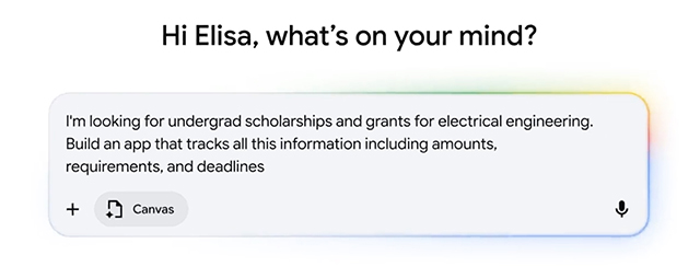 Google Search upgrades its AI Mode: Canvas can now write, plan, and program applications. Picture 1