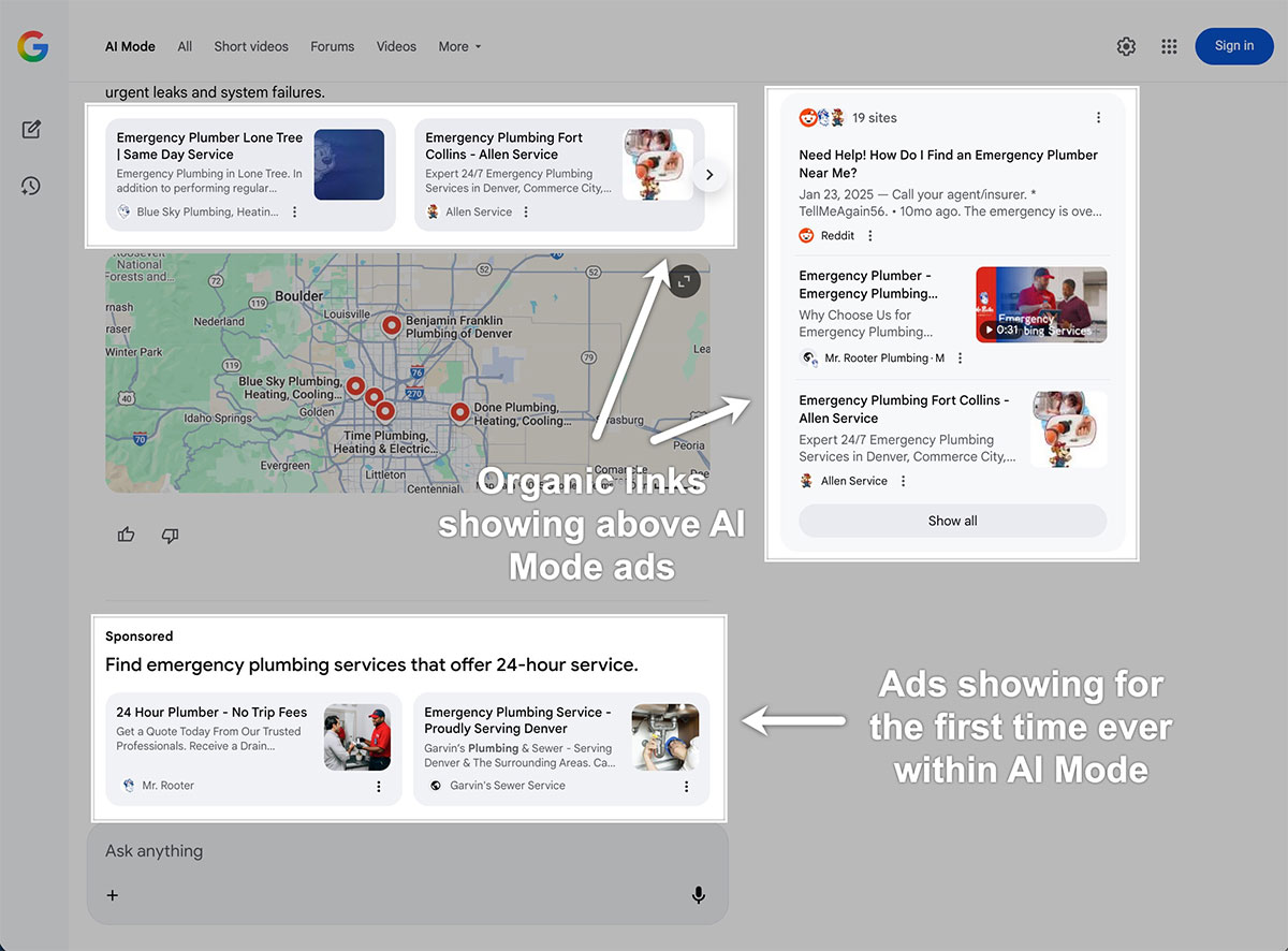 Google starts inserting ads into AI Mode search results Picture 1