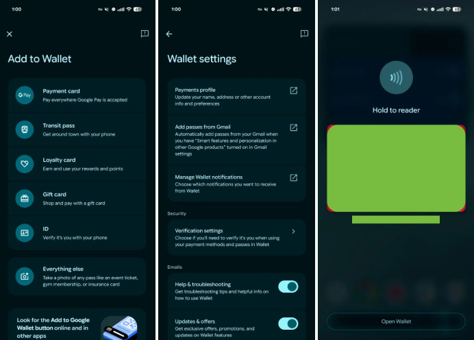 Google Wallet Material 3 redesign interface Picture 2