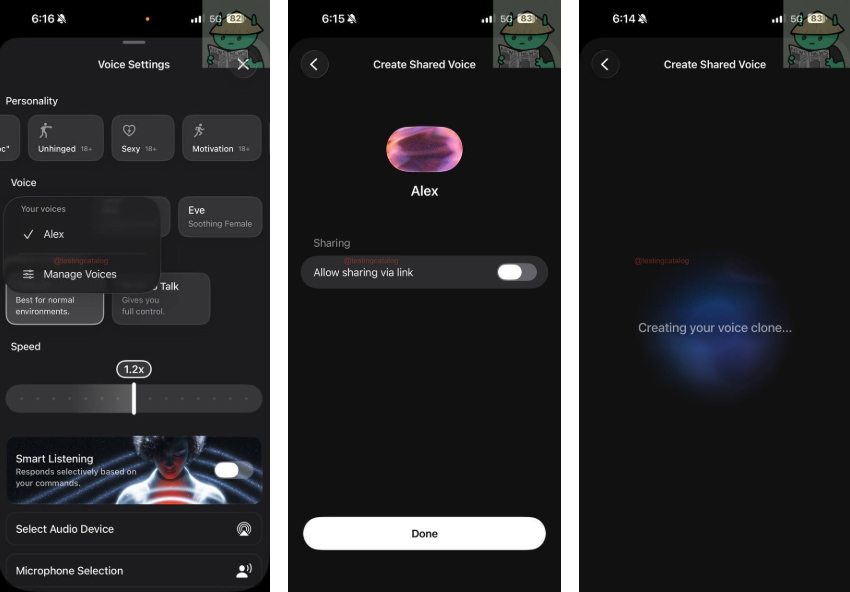 Grok will have a voice copying feature. Picture 1
