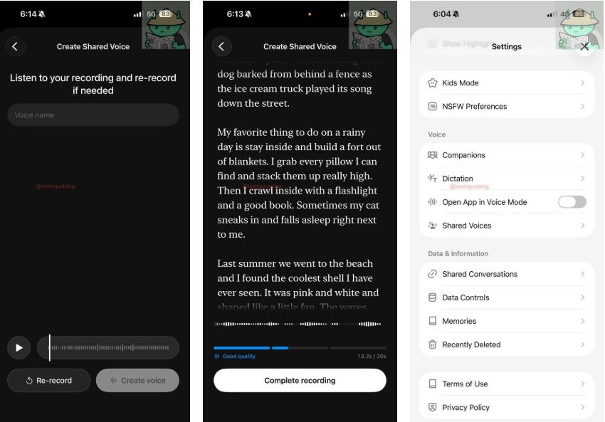 Grok will have a voice copying feature. Picture 2