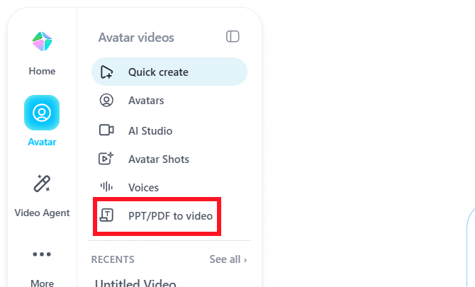 images 2 of Guide to converting PPT/PDF to video using HeyGen