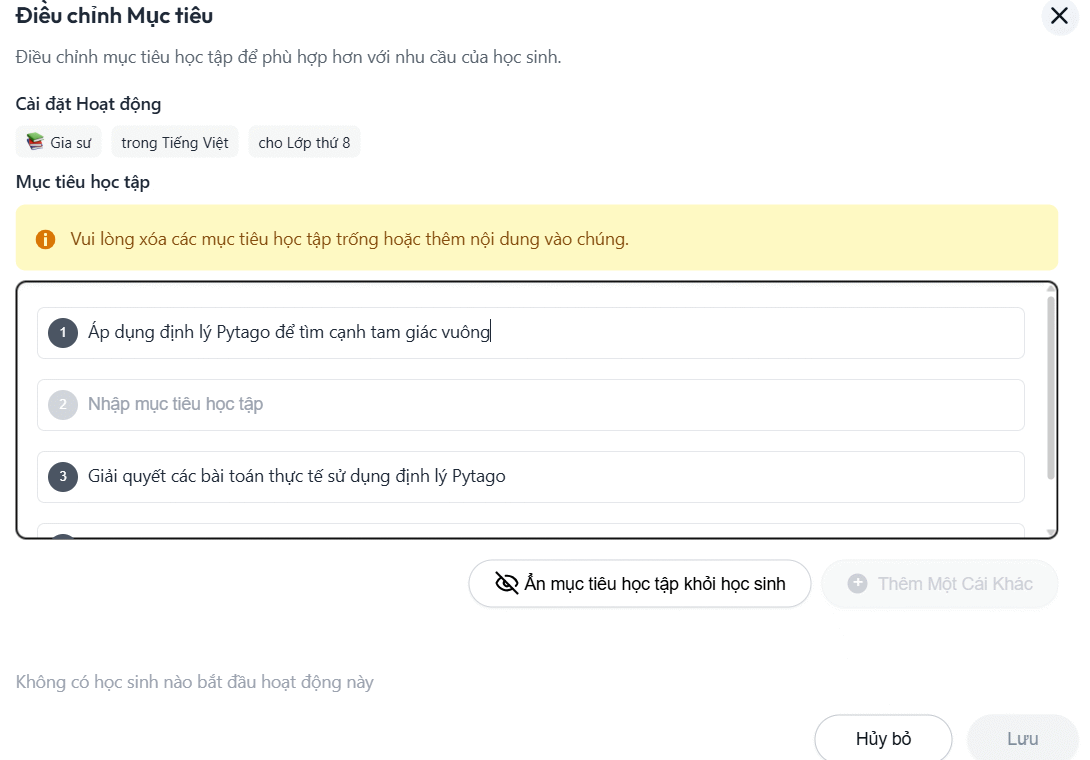 Picture 10 of Guide to creating the Brisk AI learning assistant for students.