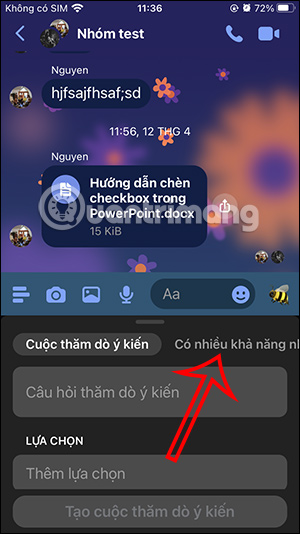 images 2 of Guide to creating a poll on Messenger