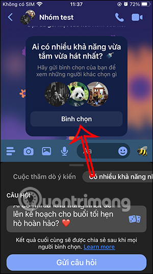 images 5 of Guide to creating a poll on Messenger