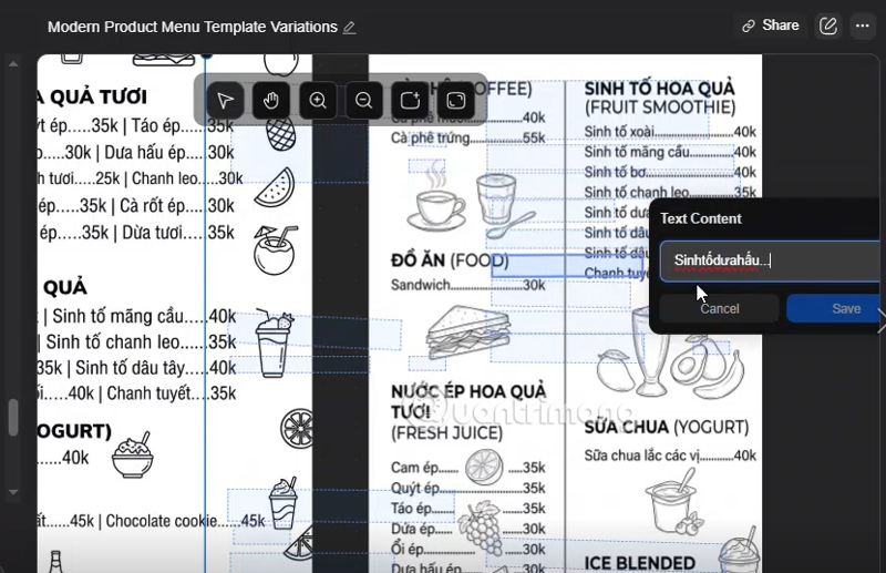 Guide to creating free restaurant and cafe menus with Genspark AI Picture 6