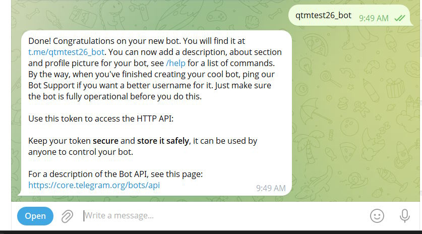 A guide to creating a Telegram bot that anyone can do. Picture 4