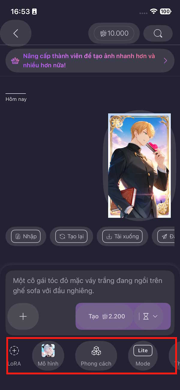 Picture 6 of Guide to creating AI anime images on PixAI