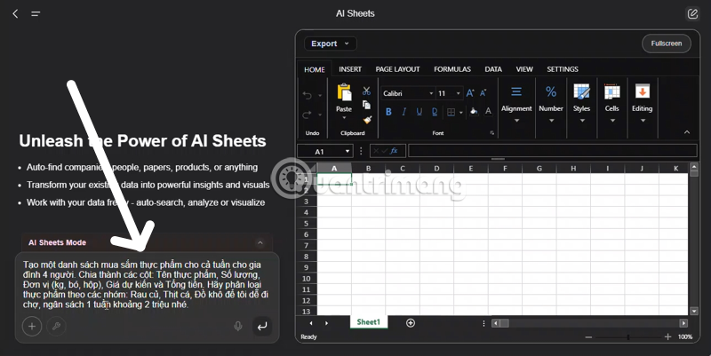 Guide to creating AI Sheets spreadsheets in Genspark Picture 2