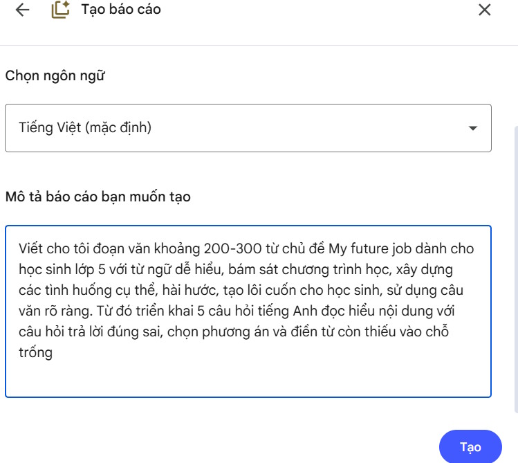 Instructions for creating Reading-style readings using NotebookLM Picture 4