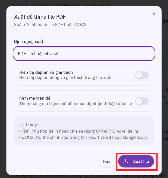 images 9 of Guide to creating exams using AI on AutoExam