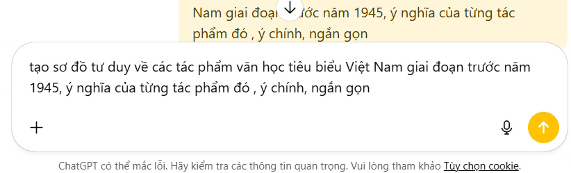 Instructions on creating mind maps on ChatGPT Picture 4