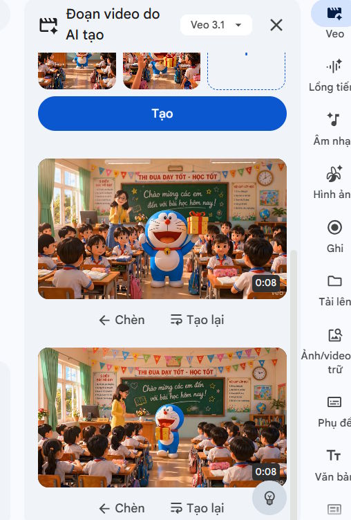 Picture 11 of Guide to creating short AI videos using Google Vids
