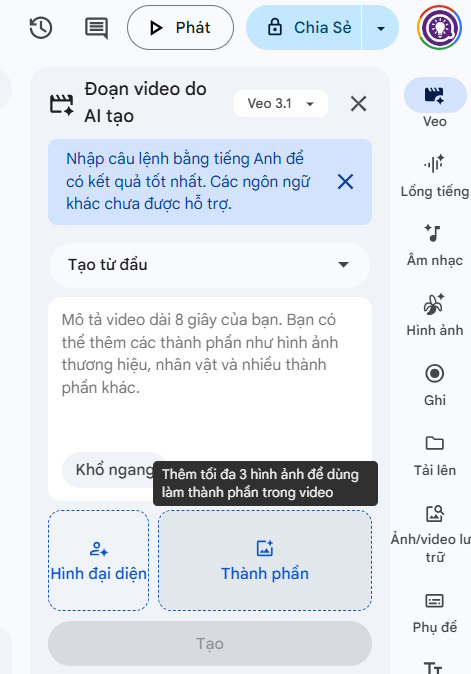 Picture 9 of Guide to creating short AI videos using Google Vids