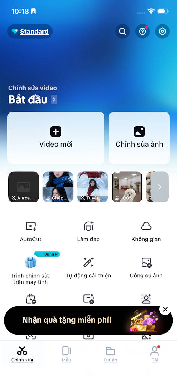 Instructions on how to create the head-grabbing trend photo on TikTok. Picture 1