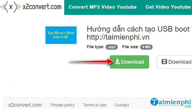 Picture 11 of Guide to downloading MP3 music from YouTube extremely fast with x2convert