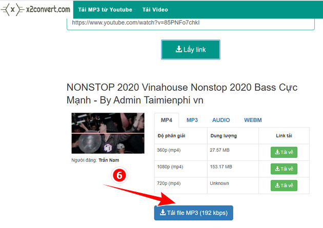 Picture 4 of Guide to downloading MP3 music from YouTube extremely fast with x2convert