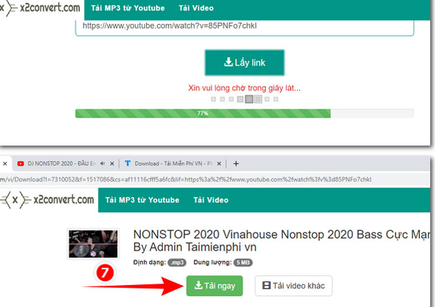 Picture 5 of Guide to downloading MP3 music from YouTube extremely fast with x2convert
