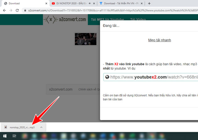 Picture 6 of Guide to downloading MP3 music from YouTube extremely fast with x2convert