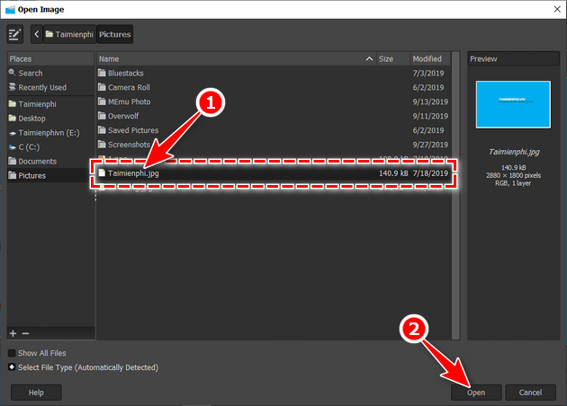 Picture 2 of Guide to editing photos using GIMP on a computer.