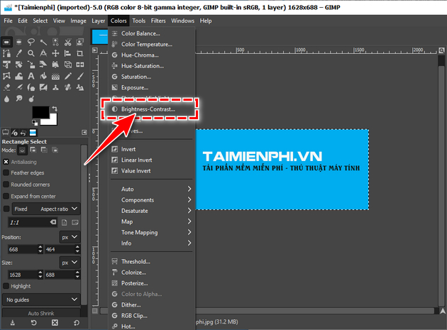 Picture 5 of Guide to editing photos using GIMP on a computer.