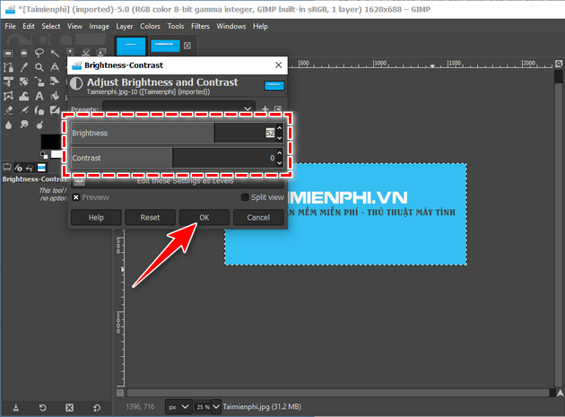 Picture 6 of Guide to editing photos using GIMP on a computer.