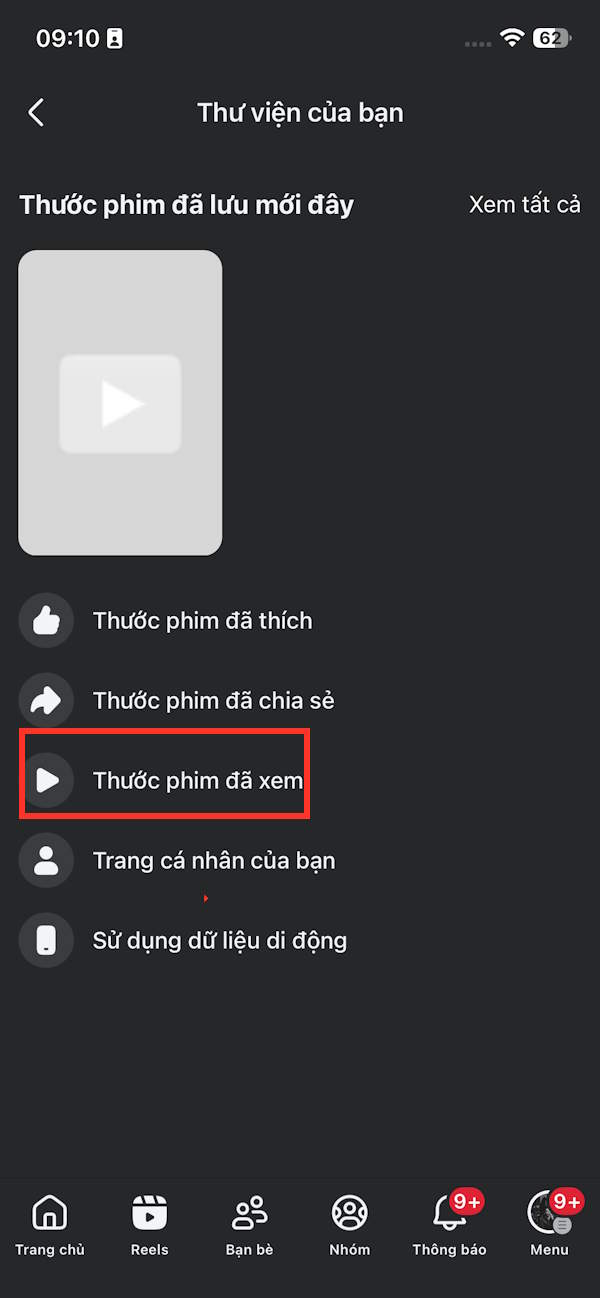 Guide to finding previously watched Facebook Reels videos Picture 3