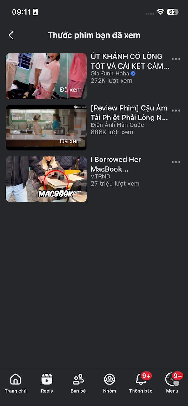 Guide to finding previously watched Facebook Reels videos Picture 4