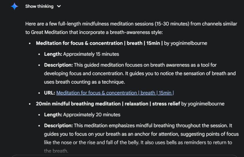 Guide to finding YouTube videos on Gemini Picture 1